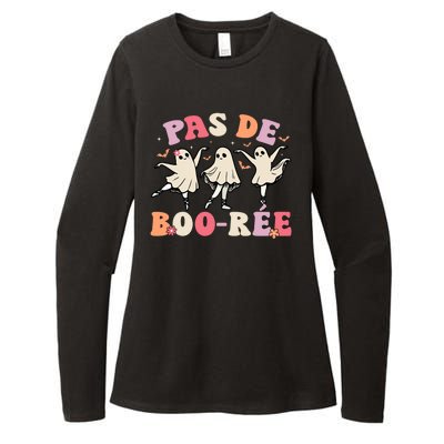 Pas De BooréE Ghost Ballet Dancer Halloween Dance Teacher Womens CVC Long Sleeve Shirt