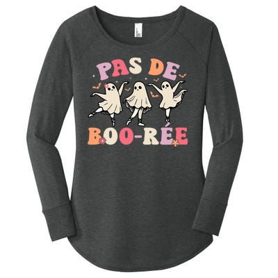 Pas De BooréE Ghost Ballet Dancer Halloween Dance Teacher Women's Perfect Tri Tunic Long Sleeve Shirt