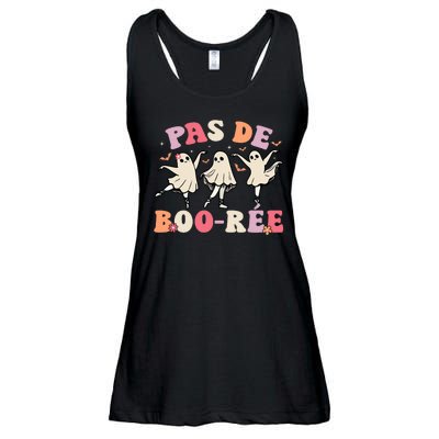 Pas De BooréE Ghost Ballet Dancer Halloween Dance Teacher Ladies Essential Flowy Tank