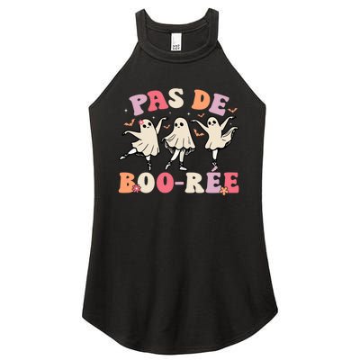 Pas De BooréE Ghost Ballet Dancer Halloween Dance Teacher Women's Perfect Tri Rocker Tank