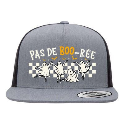 Pas De BooréE Ghost Ballet Dancer Halloween Dance Teacher Flat Bill Trucker Hat