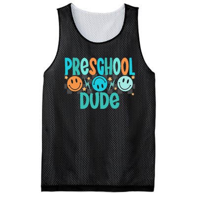 Prek Dude Back To School First Day Of Preschool Gift Mesh Reversible Basketball Jersey Tank