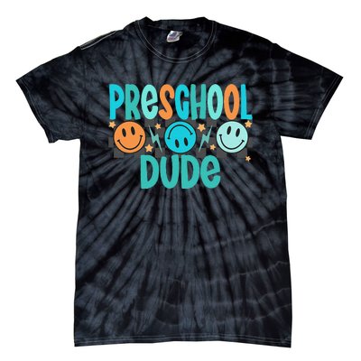 Prek Dude Back To School First Day Of Preschool Gift Tie-Dye T-Shirt