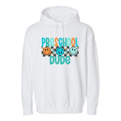 Prek Dude Back To School First Day Of Preschool Gift Garment-Dyed Fleece Hoodie