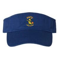 Pilgrim Dabbing Banana Happy Thanksgiving Gift Valucap Bio-Washed Visor