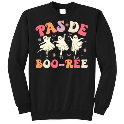 Pas De BooréE Cute Ballet Ghosts Dancing Teachers Halloween Sweatshirt