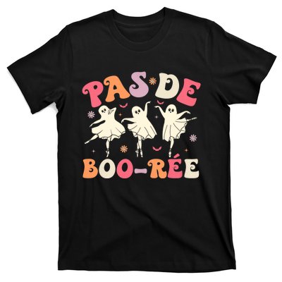 Pas De BooréE Cute Ballet Ghosts Dancing Teachers Halloween T-Shirt