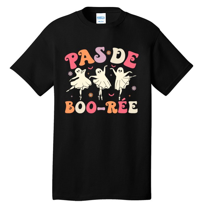 Pas De BooréE Cute Ballet Ghosts Dancing Teachers Halloween Tall T-Shirt