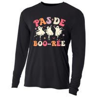 Pas De BooréE Cute Ballet Ghosts Dancing Teachers Halloween Cooling Performance Long Sleeve Crew