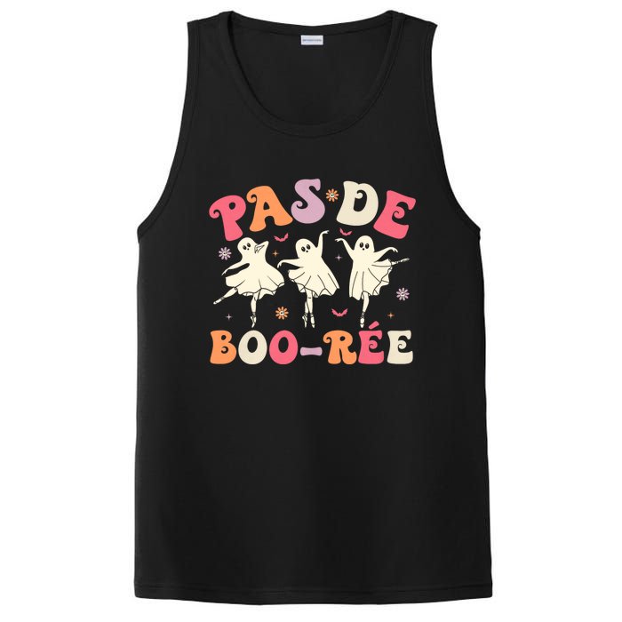 Pas De BooréE Cute Ballet Ghosts Dancing Teachers Halloween PosiCharge Competitor Tank