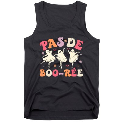 Pas De BooréE Cute Ballet Ghosts Dancing Teachers Halloween Tank Top