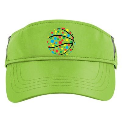 Polka Dots Basketball International Dot Day Adult Drive Performance Visor