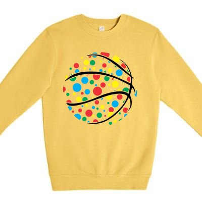 Polka Dots Basketball International Dot Day Premium Crewneck Sweatshirt