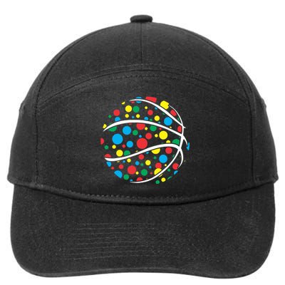 Polka Dots Basketball International Dot Day 7-Panel Snapback Hat