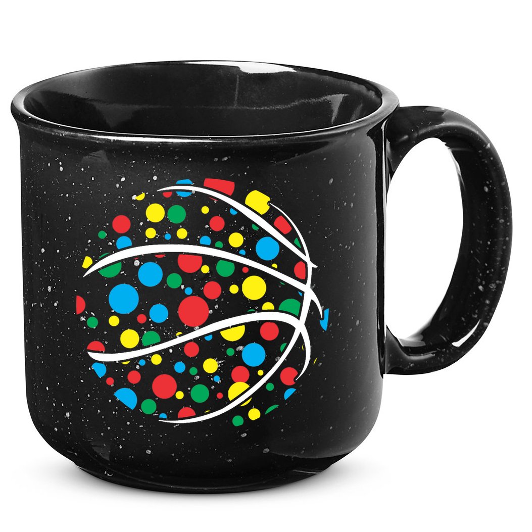 Polka Dots Basketball International Dot Day 15oz Campfire Ceramic Mug