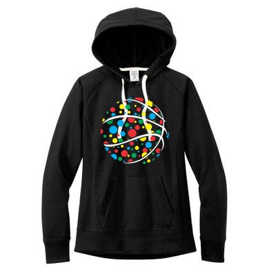 Polka Dots Basketball International Dot Day Women's Fleece Hoodie