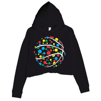 Polka Dots Basketball International Dot Day Crop Fleece Hoodie