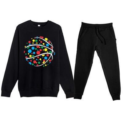 Polka Dots Basketball International Dot Day Premium Crewneck Sweatsuit Set