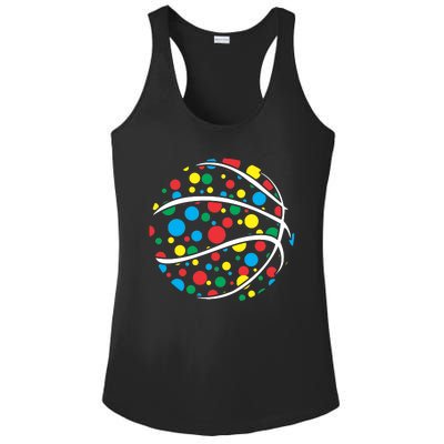 Polka Dots Basketball International Dot Day Ladies PosiCharge Competitor Racerback Tank