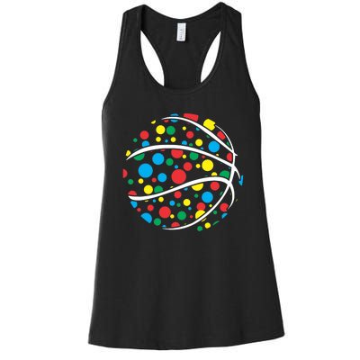 Polka Dots Basketball International Dot Day Women's Racerback Tank