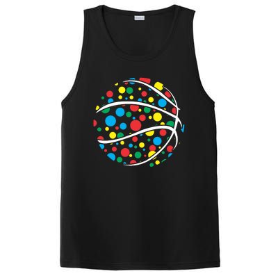 Polka Dots Basketball International Dot Day PosiCharge Competitor Tank