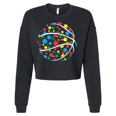 Polka Dots Basketball International Dot Day Cropped Pullover Crew