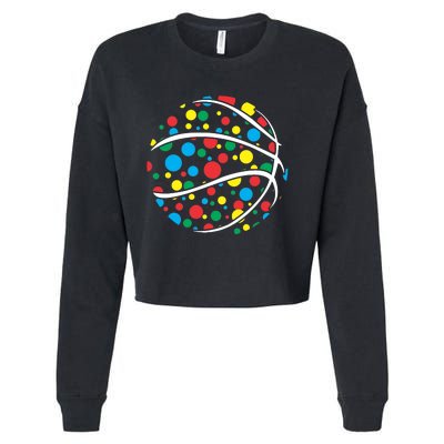 Polka Dots Basketball International Dot Day Cropped Pullover Crew