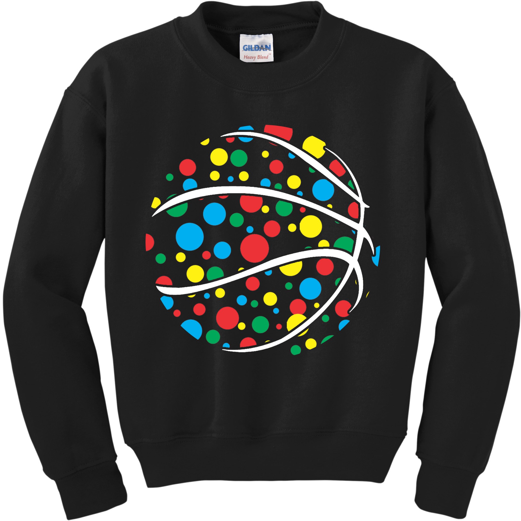 Polka Dots Basketball International Dot Day Kids Sweatshirt
