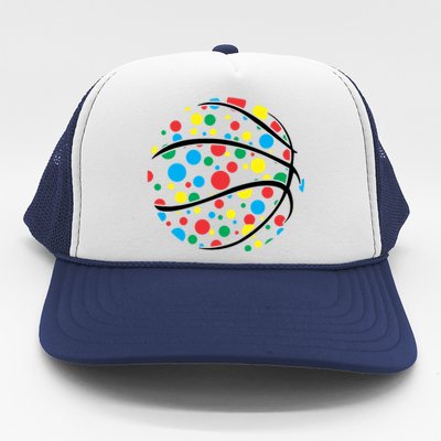 Polka Dots Basketball International Dot Day Trucker Hat