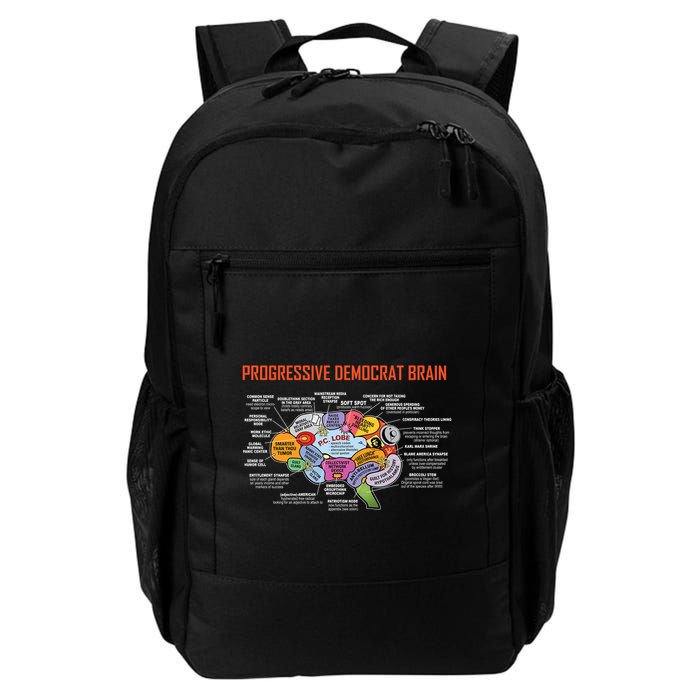 Progressive Democrat Brain Diagram Funny Backpack