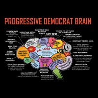 Progressive Democrat Brain Diagram Funny Backpack