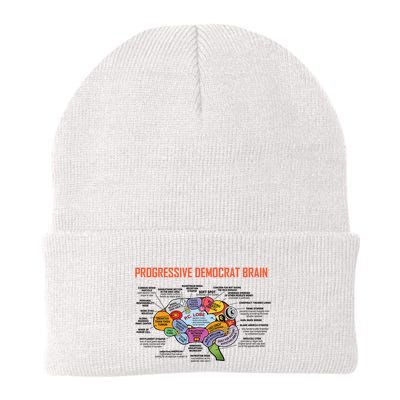 Progressive Democrat Brain Diagram Funny Beanie
