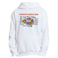 Progressive Democrat Brain Diagram Funny Urban Pullover Hoodie