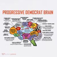 Progressive Democrat Brain Diagram Funny Toddler T-Shirt