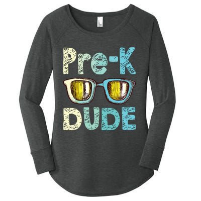 Prek Dude Back To School First Day Of Preschool Boy Women's Perfect Tri Tunic Long Sleeve Shirt