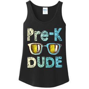 Prek Dude Back To School First Day Of Preschool Boy Ladies Essential Tank