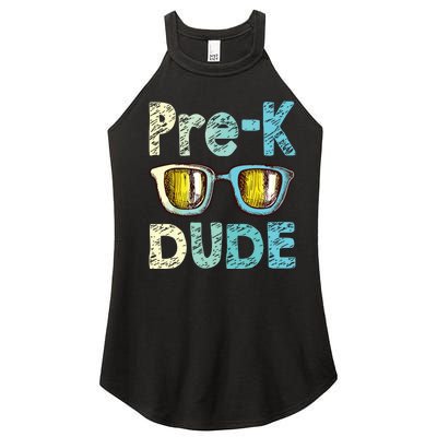 Prek Dude Back To School First Day Of Preschool Boy Women's Perfect Tri Rocker Tank