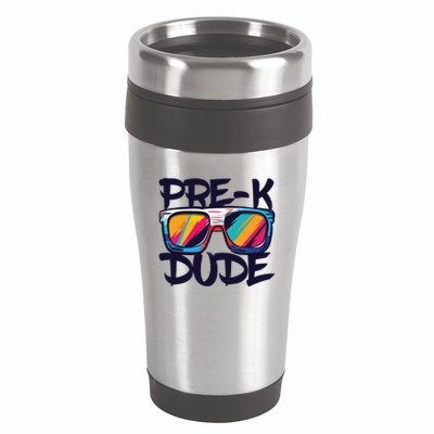 Prek Dude Back To School Prek Boy Girl 16oz Travel Tumbler