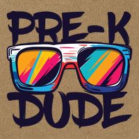 Prek Dude Back To School Prek Boy Girl Cotton Canvas Backpack