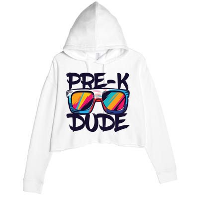 Prek Dude Back To School Prek Boy Girl Crop Fleece Hoodie