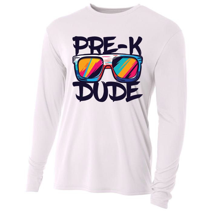 Prek Dude Back To School Prek Boy Girl Cooling Performance Long Sleeve Crew