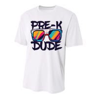 Prek Dude Back To School Prek Boy Girl Performance Sprint T-Shirt