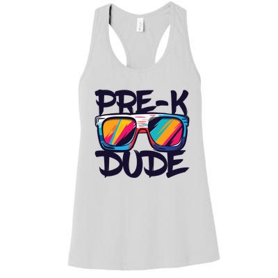 Prek Dude Back To School Prek Boy Girl Women's Racerback Tank