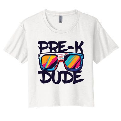 Prek Dude Back To School Prek Boy Girl Women's Crop Top Tee