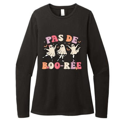 Pas De BooréE Ghost Ballet Dancer Halloween Dance Teacher Womens CVC Long Sleeve Shirt