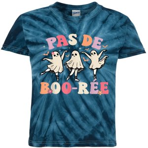 Pas De BooréE Ghost Ballet Dancer Halloween Dance Teacher Kids Tie-Dye T-Shirt