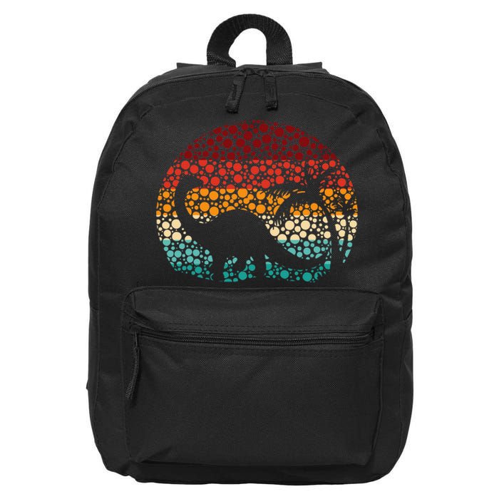 Polka Dot Brontosaurus 16 in Basic Backpack