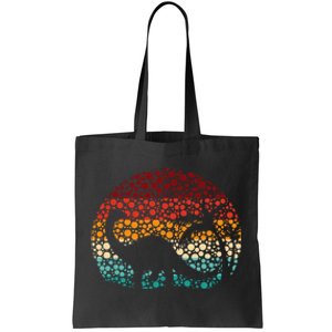 Polka Dot Brontosaurus Tote Bag