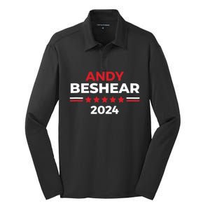 Political Democrat Beshear 2024 Presidential Election Silk Touch Performance Long Sleeve Polo