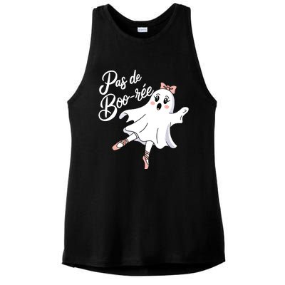 Pas De BooréE Funny Ballet Ghosts Halloween Dance Ladies PosiCharge Tri-Blend Wicking Tank